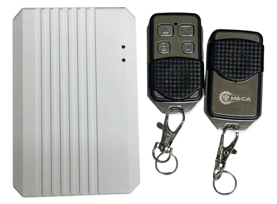 Porta automática instalada em fachada